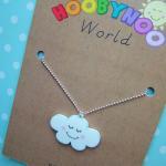 Cute Cloud Acrylic Necklace..